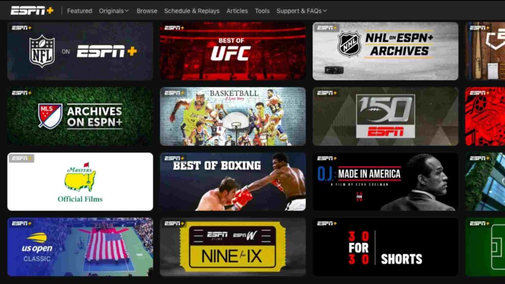 streameast alternatives ESPN+