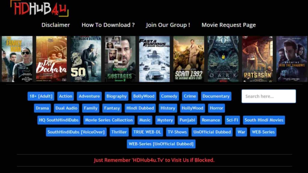 HDHub4U- movierulz alternatives