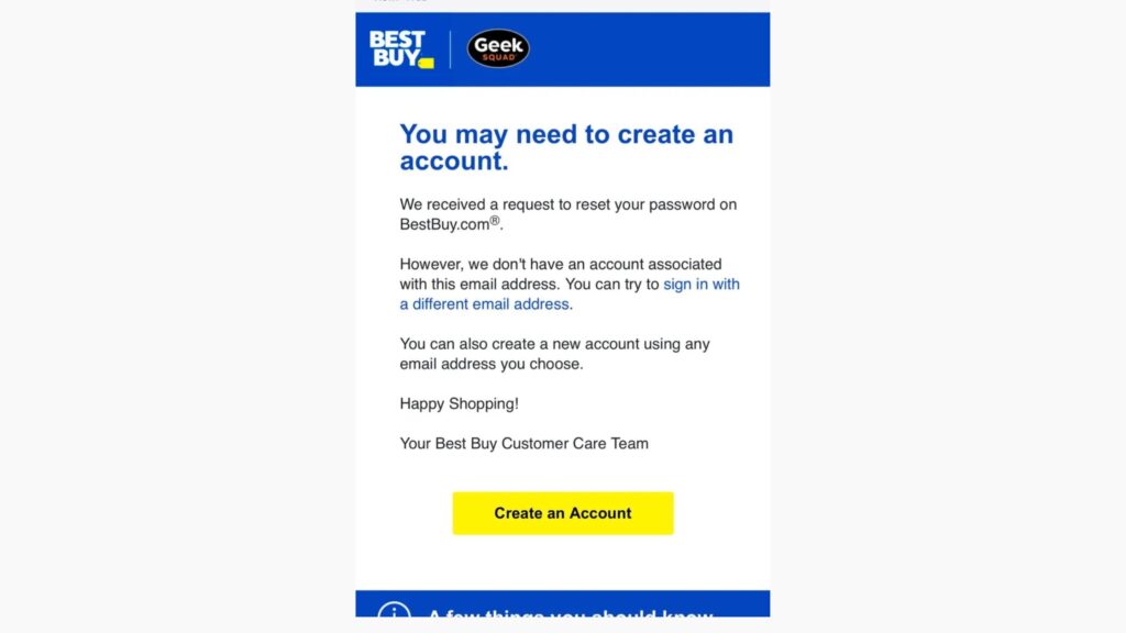 Password reset scam