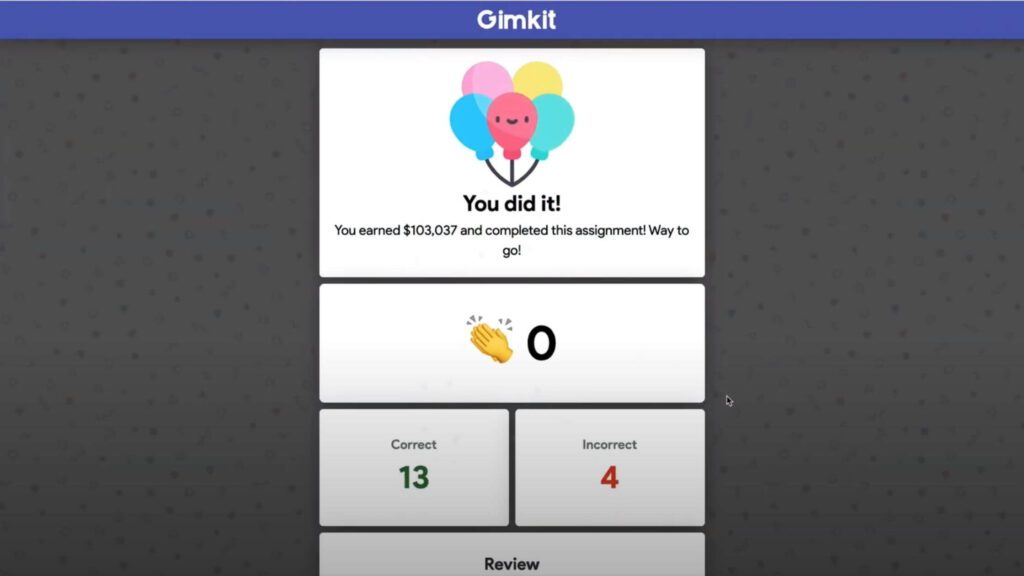 1. Use Gimkit’s Homework Mode