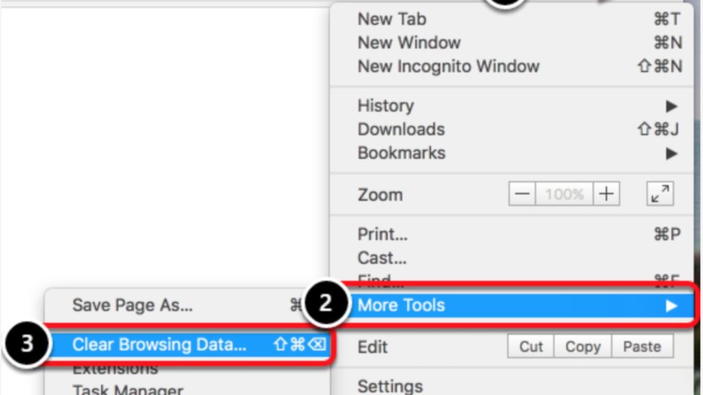 6. Delete Browser Cache and Cookies