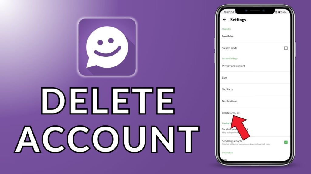 eleting a MeetMe account