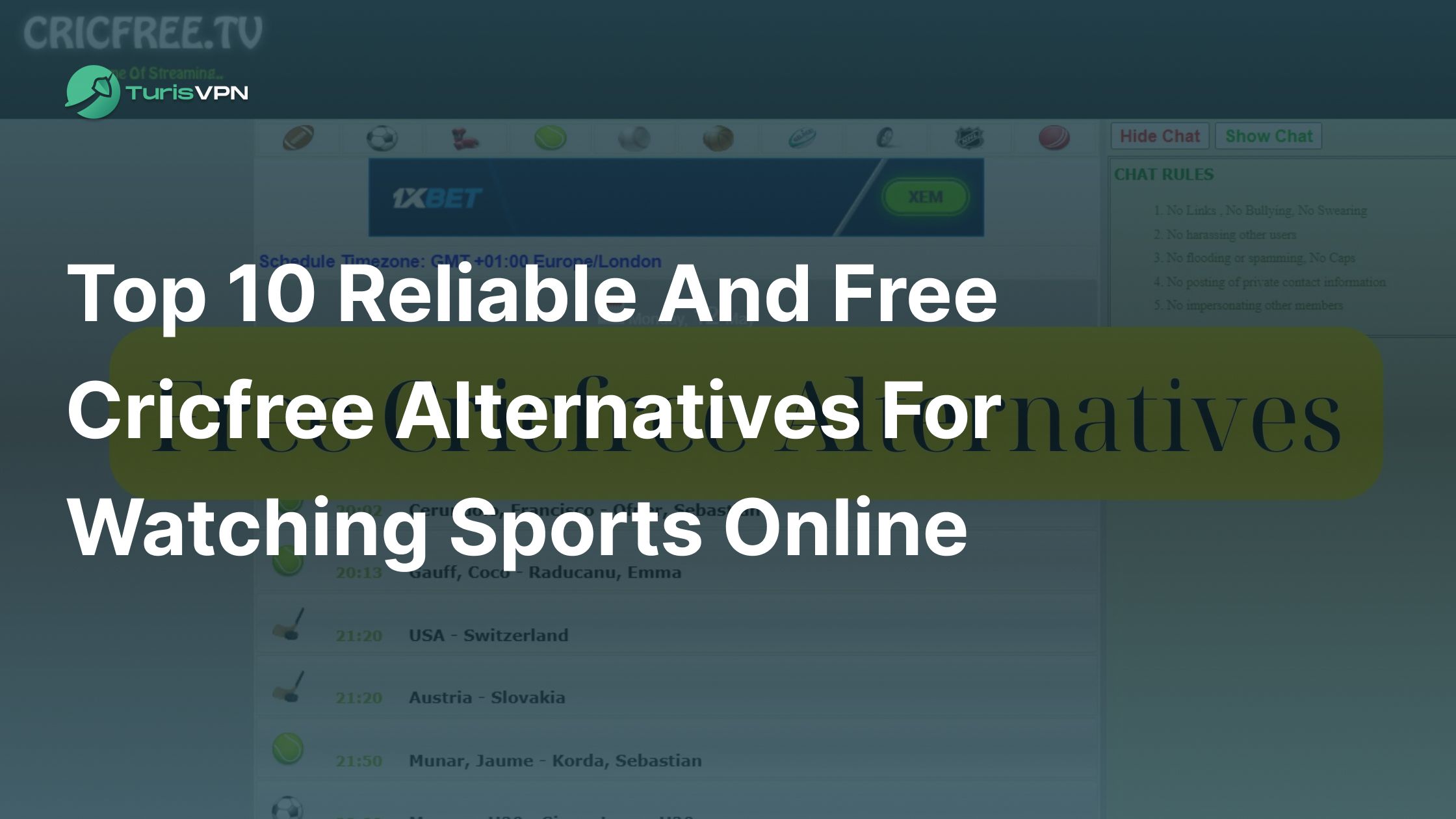 Top 10 Reliable and Free Cricfree Alternatives for Watching Sports Online