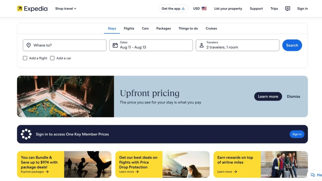 Expedia-Website