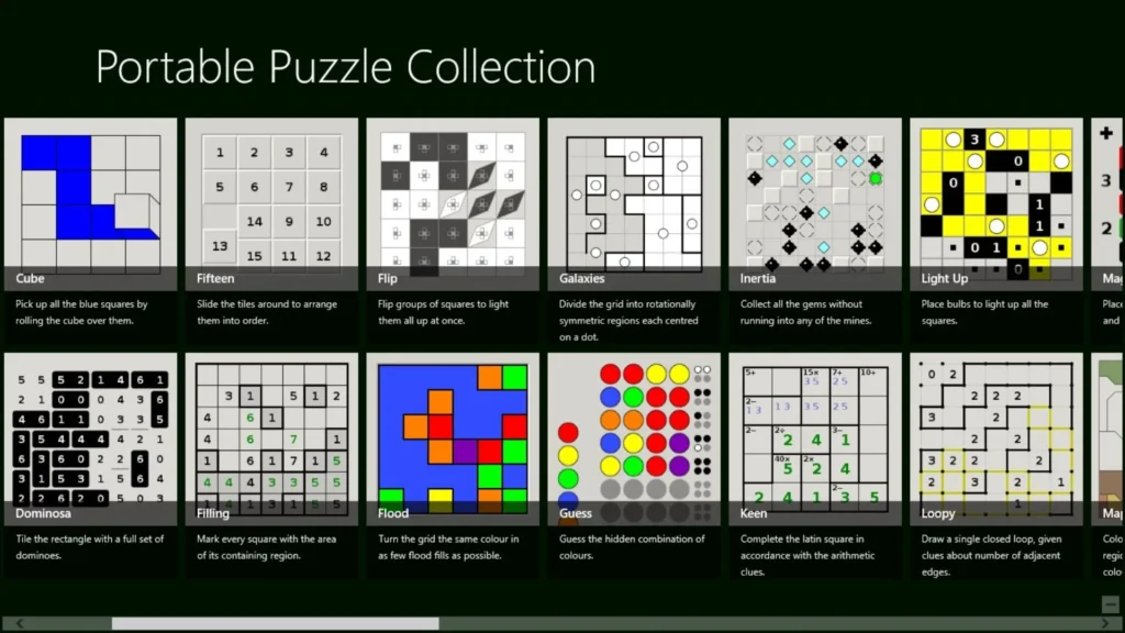 Simon Tatham’s Puzzles