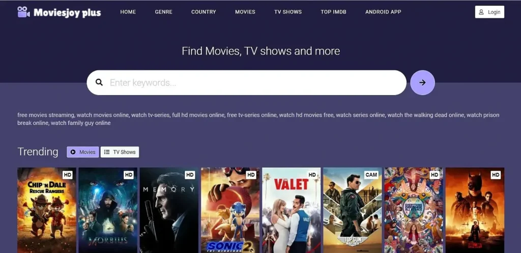 best free sites like moviesjoy plus alternative