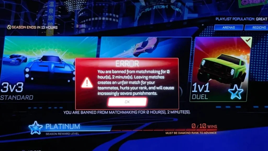 competitive match bans