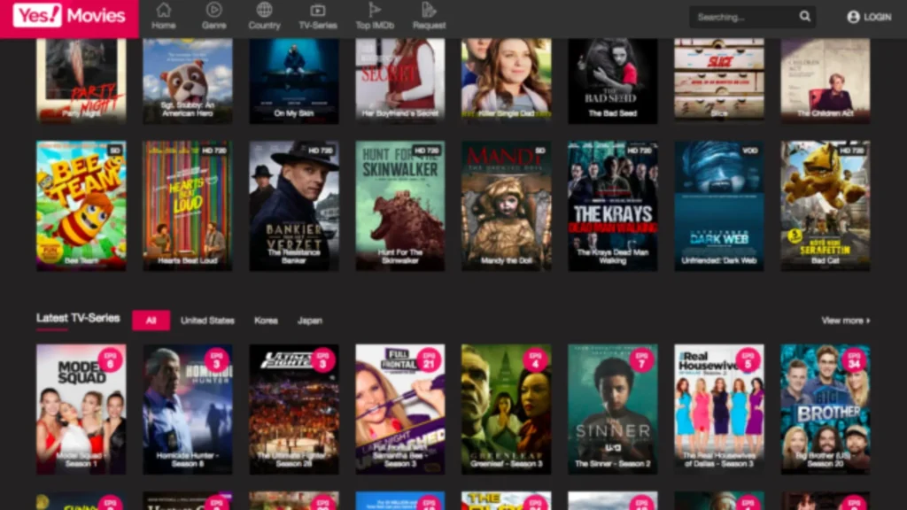 YesMovies is a free streaming website 