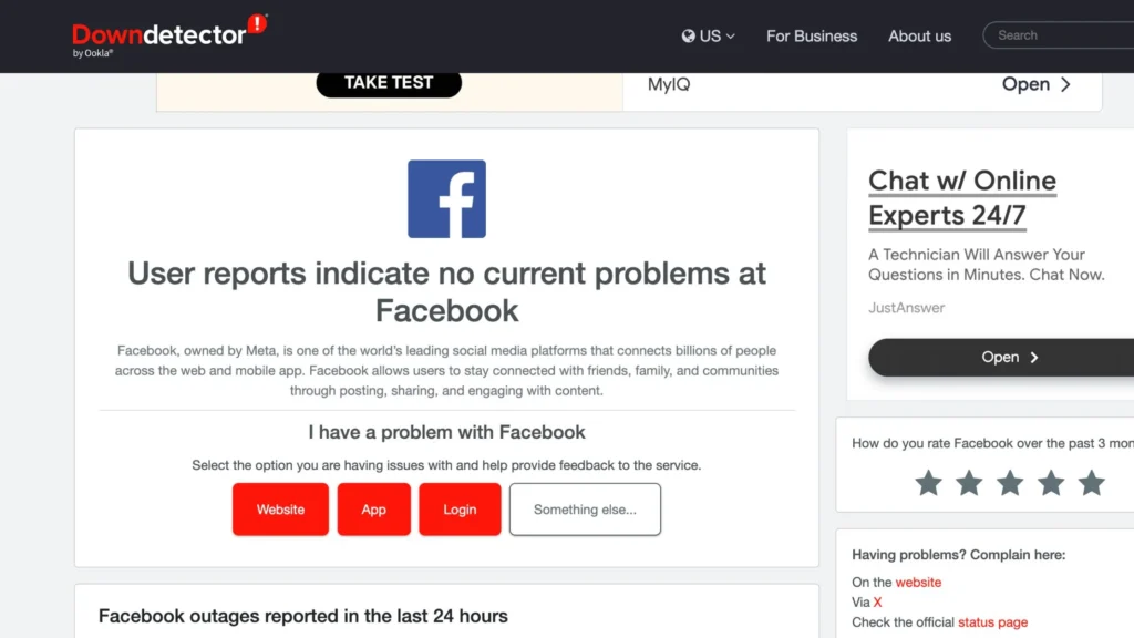 temporary issues or outages