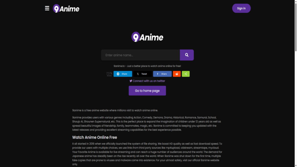 Why 9anime not working