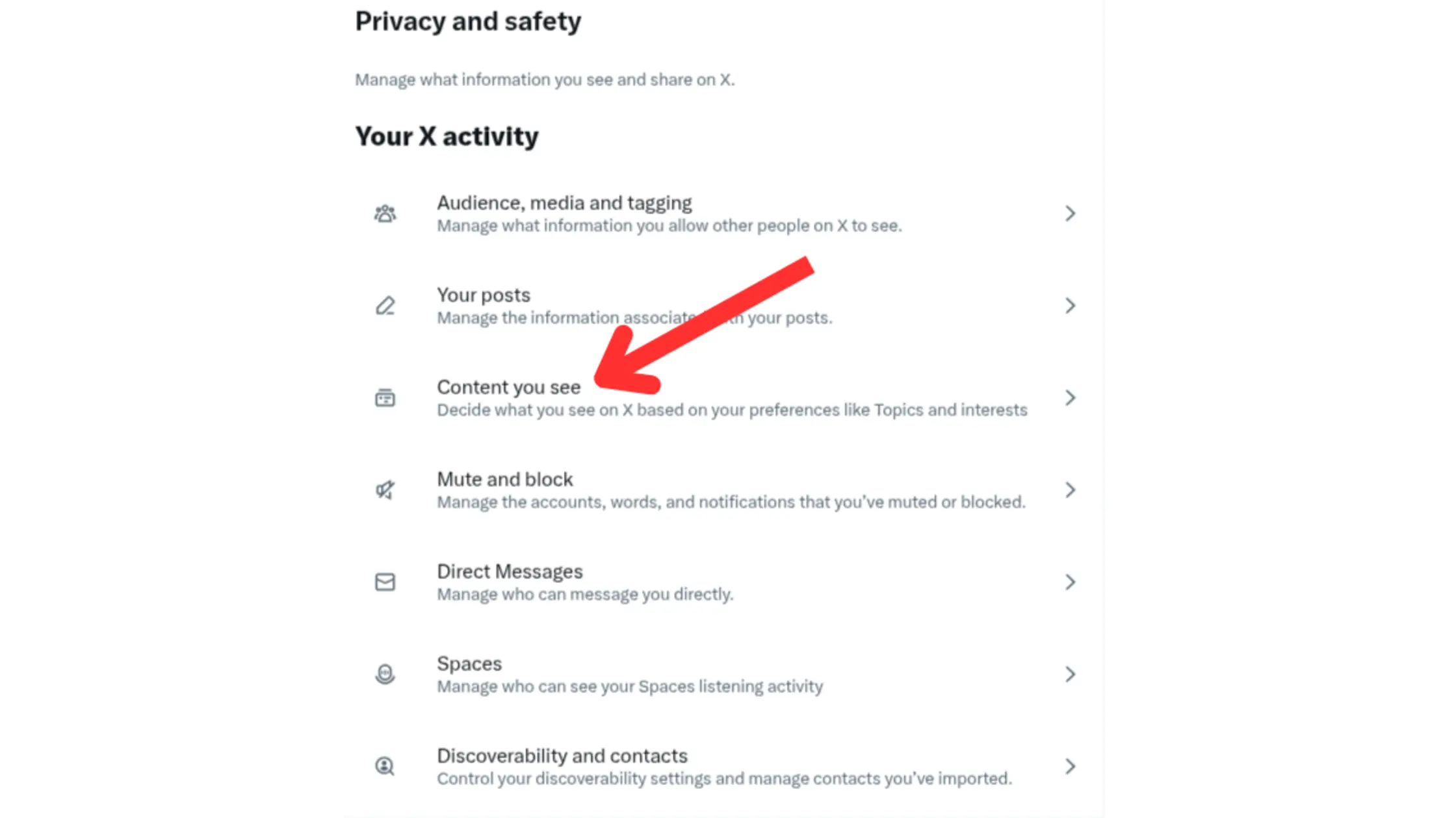 Alt: How to view explicit content on X (Source)