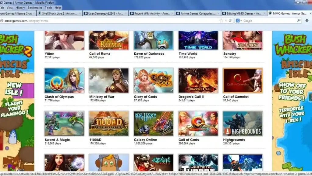 Armor Games as a premium unblocked game site