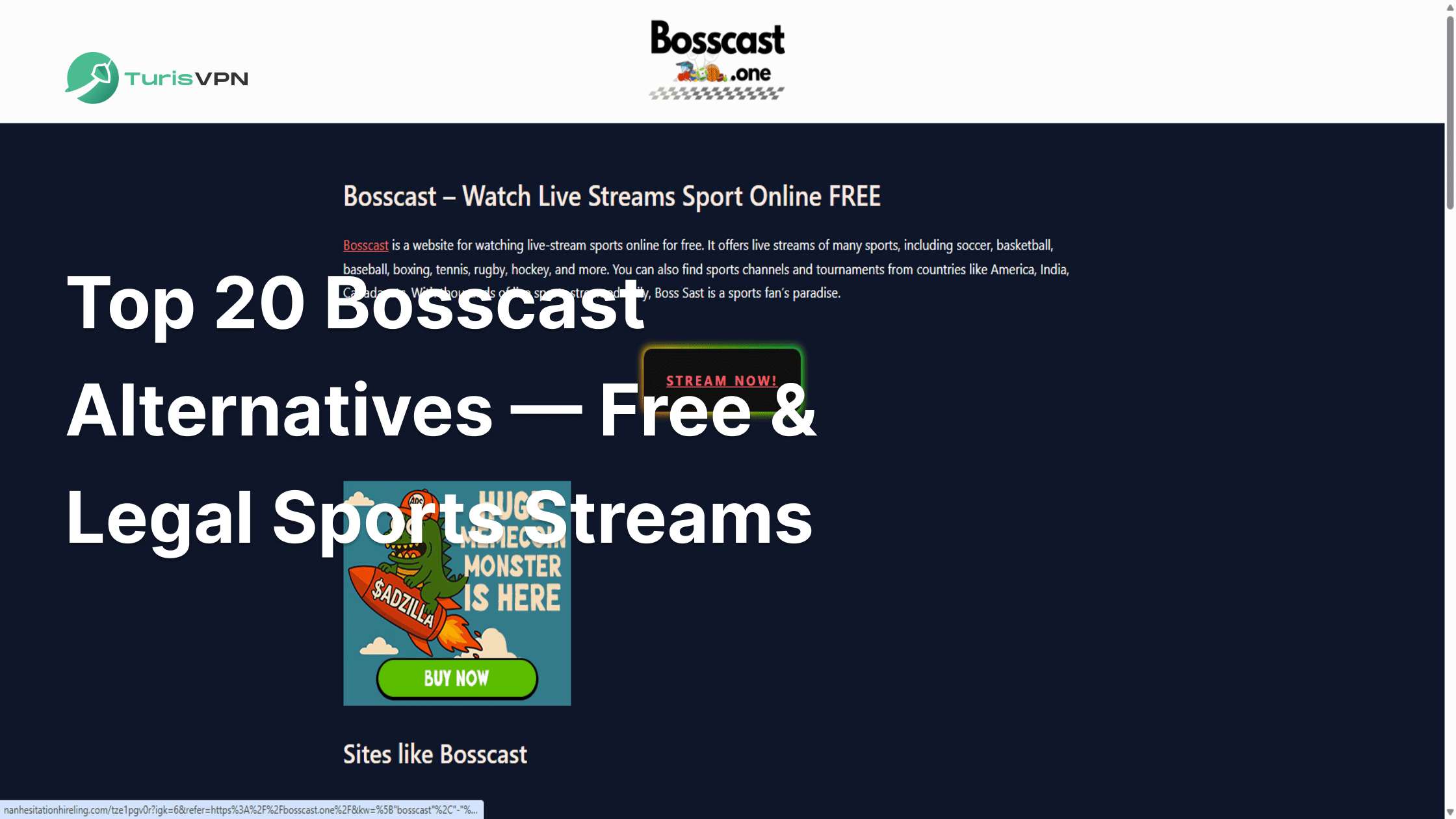Top 20 Bosscast Alternatives in 2025 — Free & Legal Sports Streams