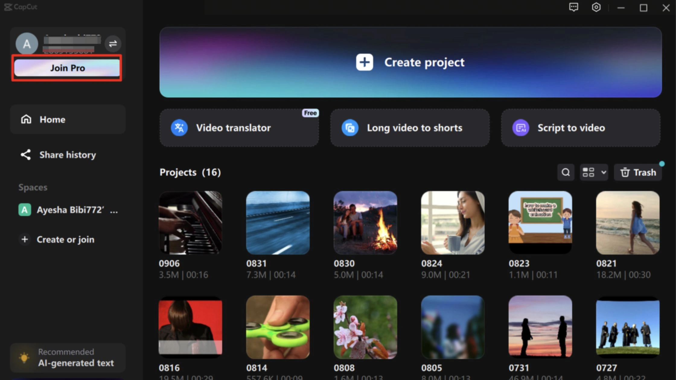 alt: CapCut subscription plans