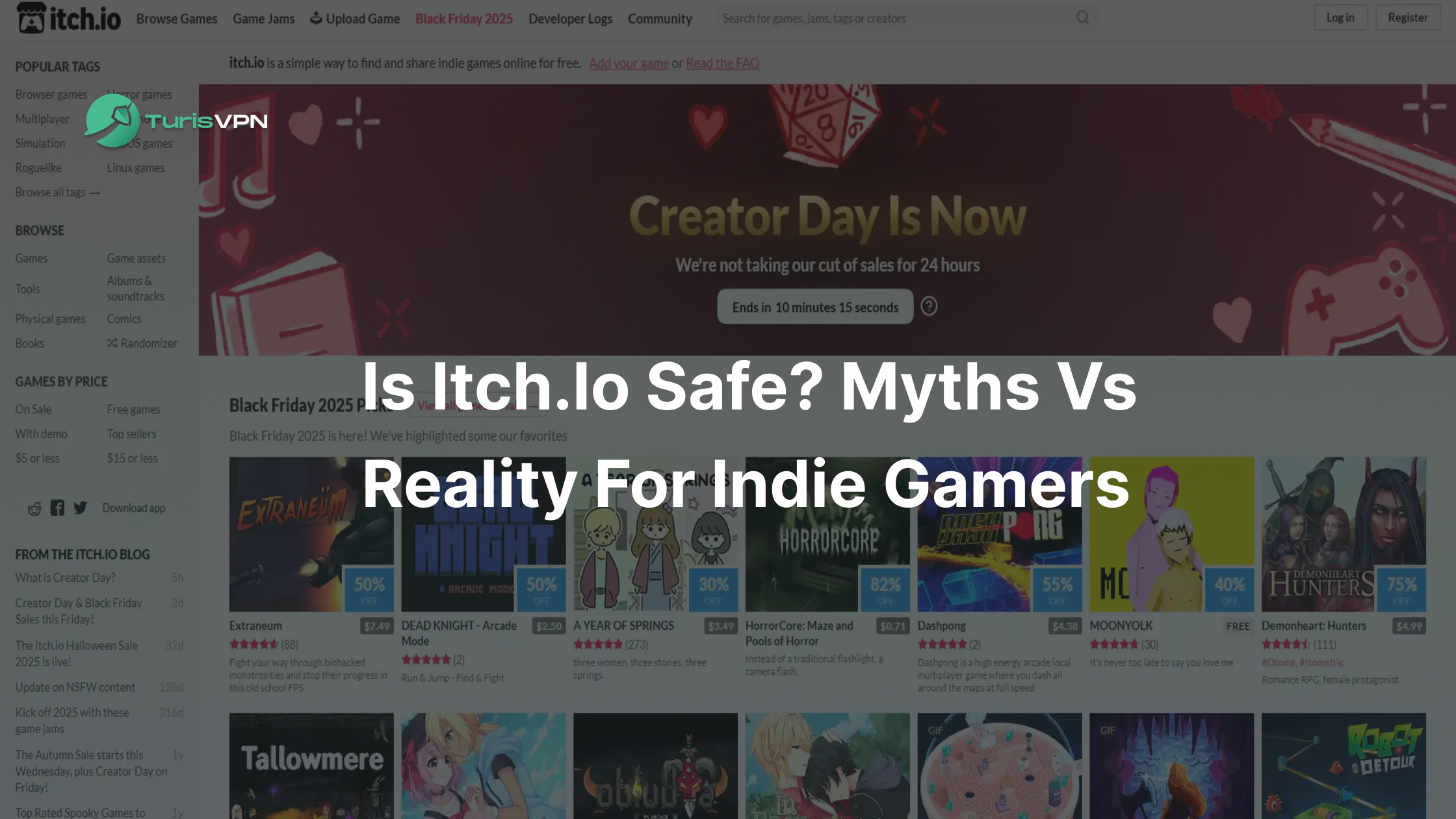 Is itch.io Safe? Myths vs Reality For Indie Gamers thumbnail