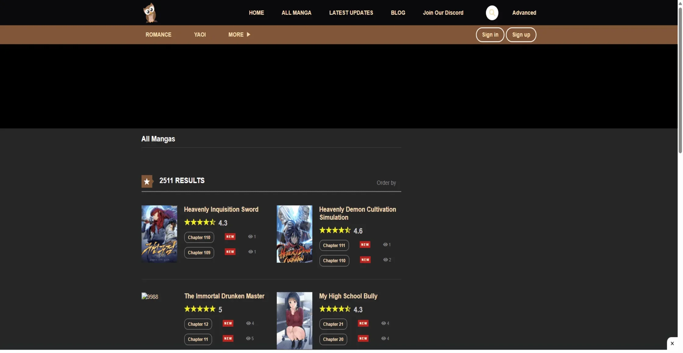 website like MangaOwl