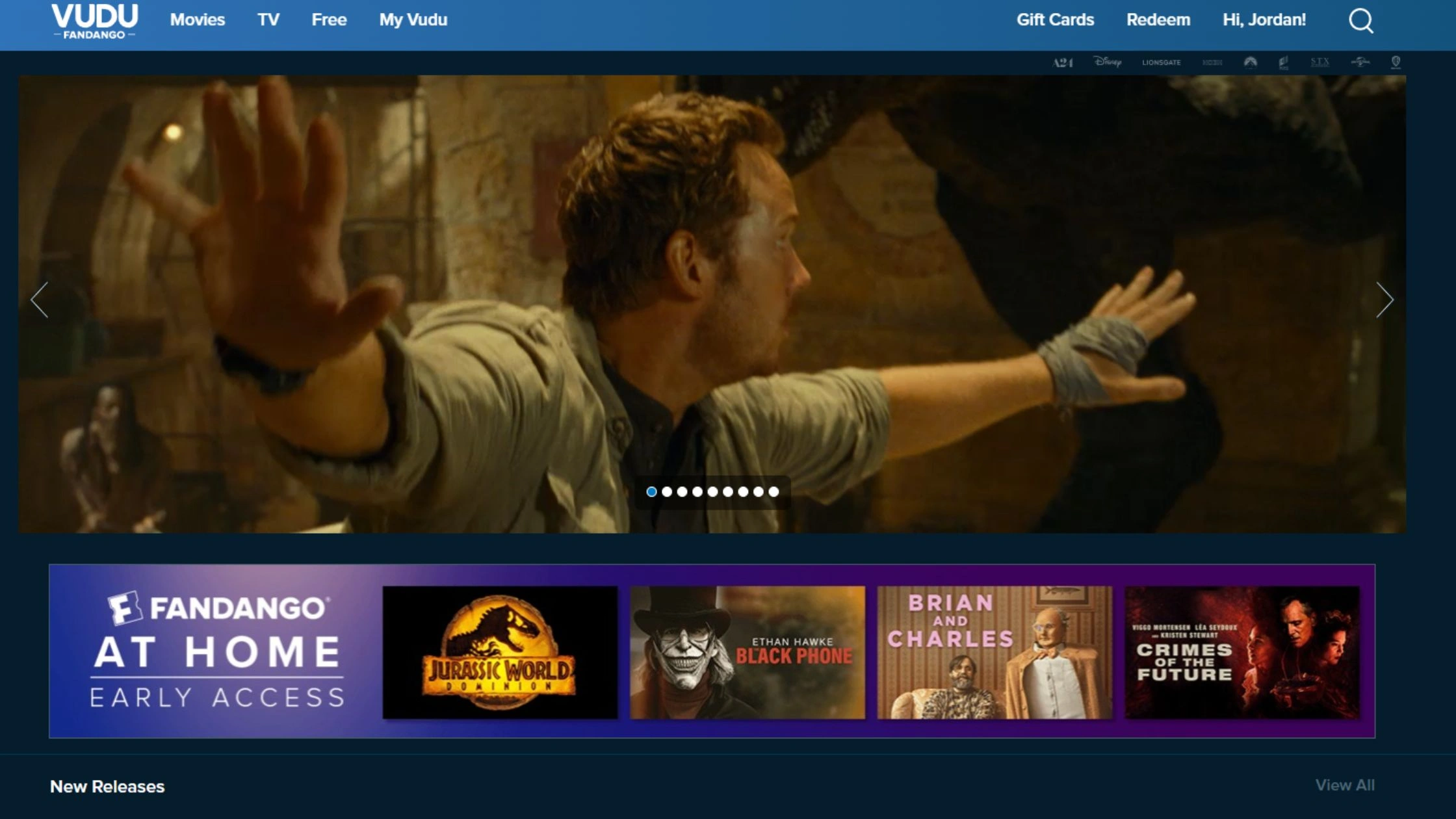 Start Streaming on Vudu