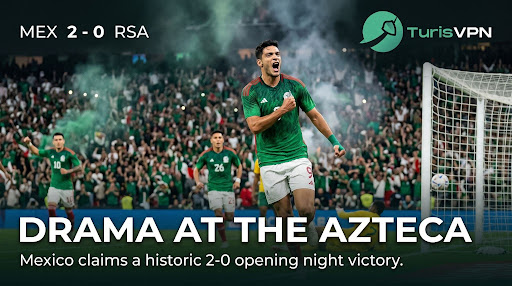 Drama at the Azteca: Mexico Beat South Africa 2-0 in Chaotic World Cup Opener thumbnail