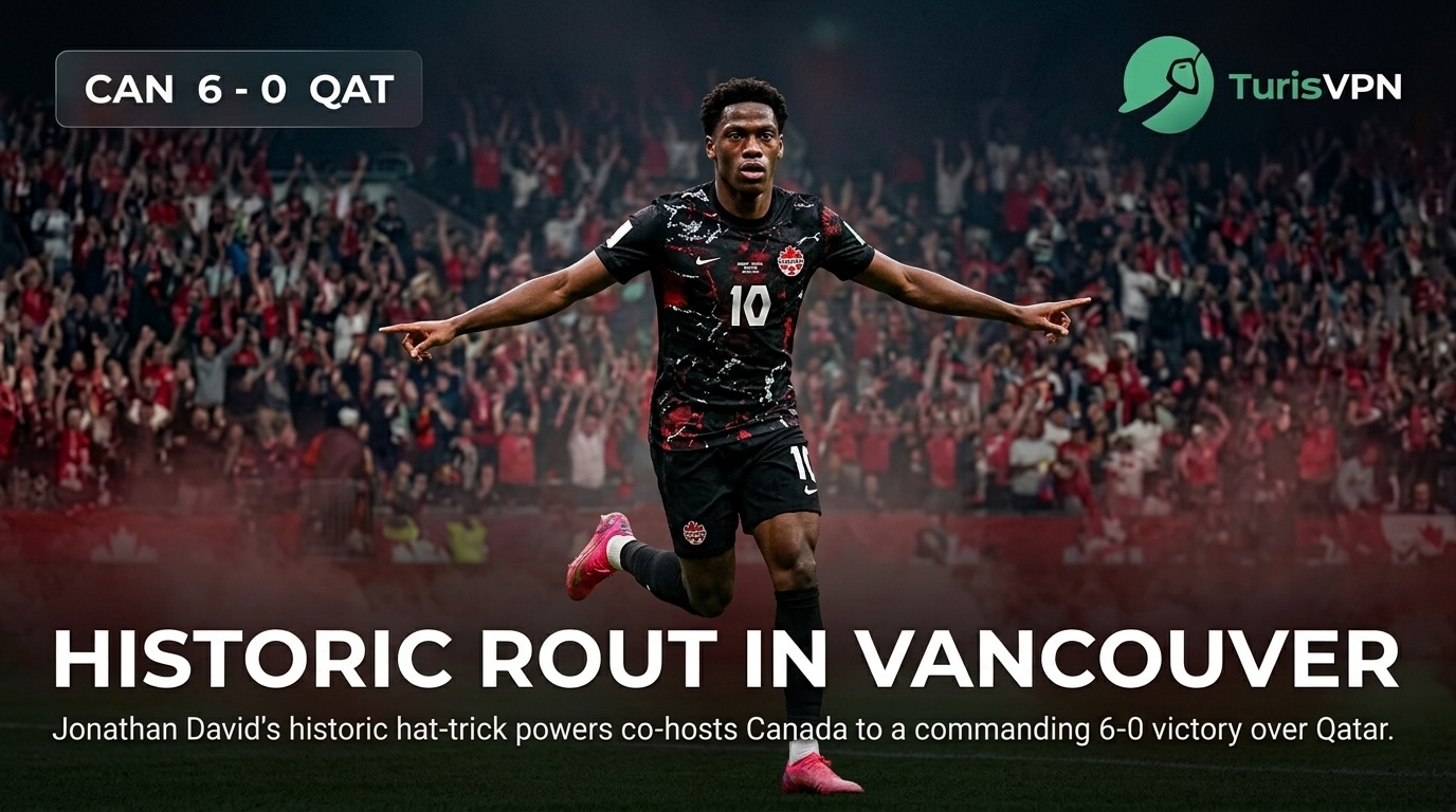 David's Hat-Trick Powers Canada to Historic 6-0 Rout of Qatar thumbnail