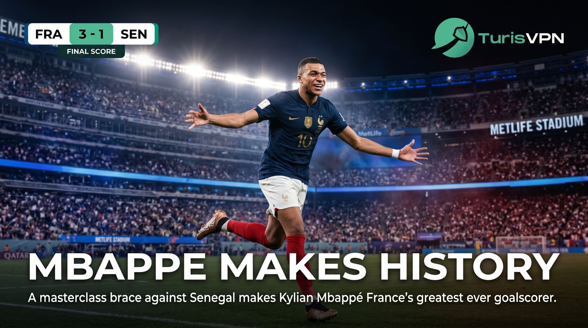 Mbappe Makes History: France's Record-Breaker Fires Les Bleus Past Senegal thumbnail